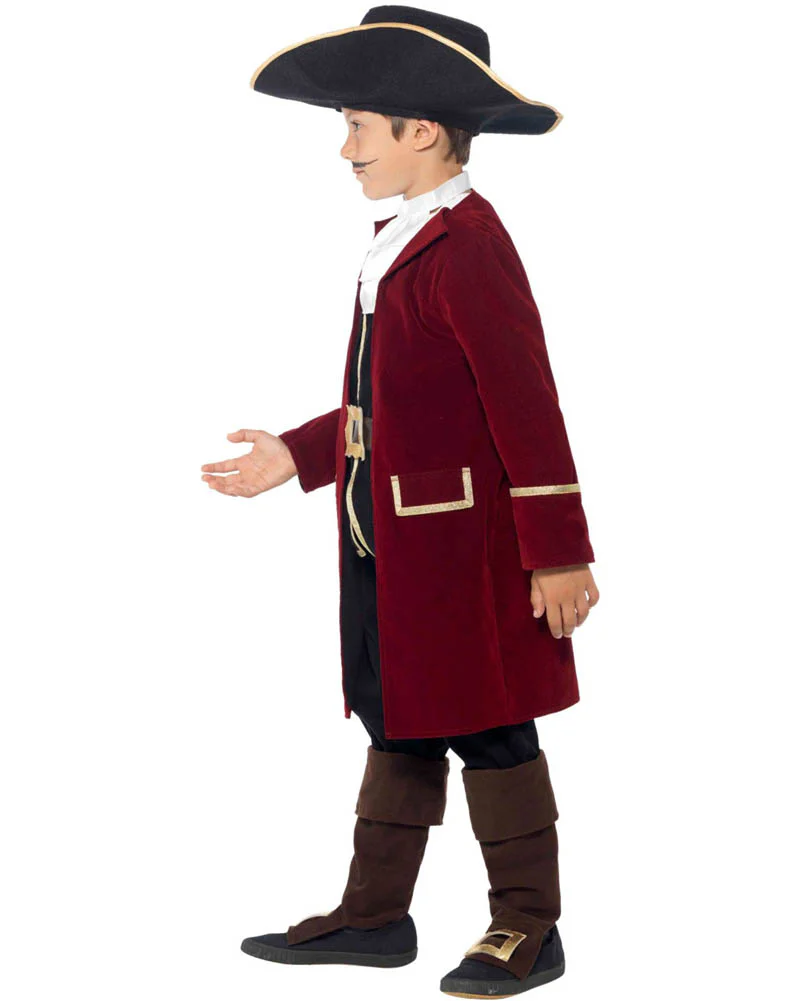 Pirate Captain Deluxe Boys Costume - Image 4