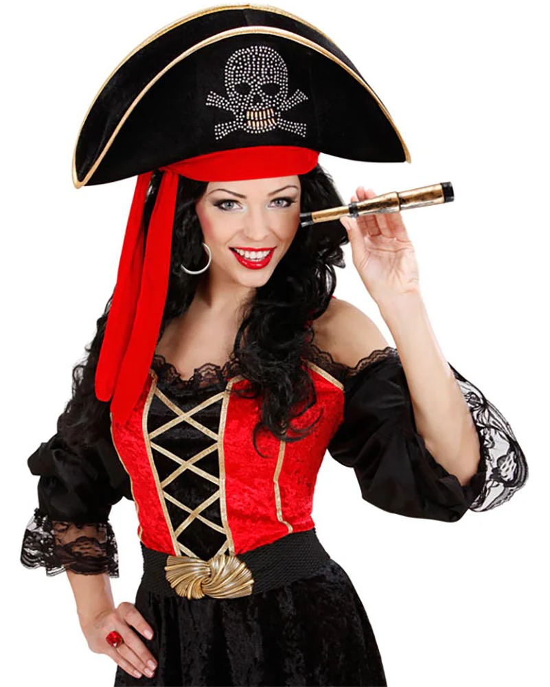 Pirate Hook Compass Spyglass Eyepatch and Necklace Set - Image 2
