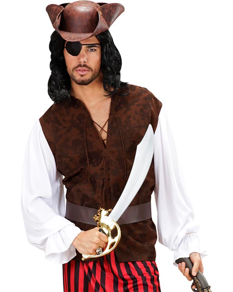 Pirate Mens Shirt with Vest - Image 2