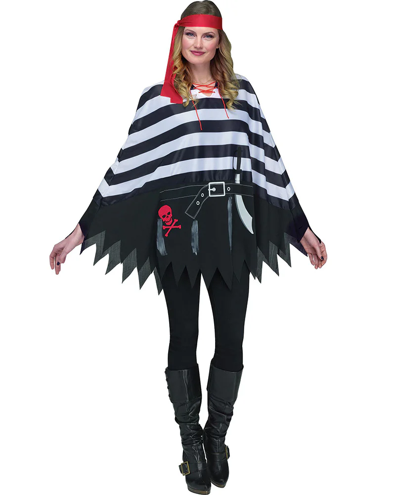 Pirate Poncho Adult Book Week Costume