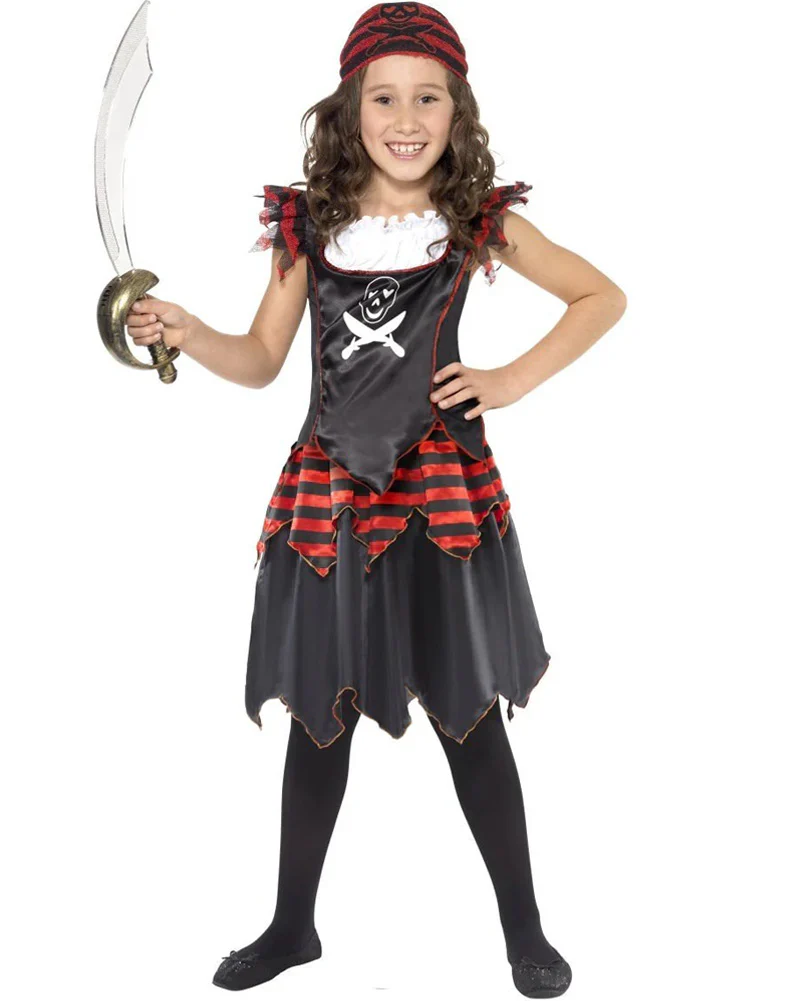 Pirate Skull and Crossbones Girl Book Week Costume