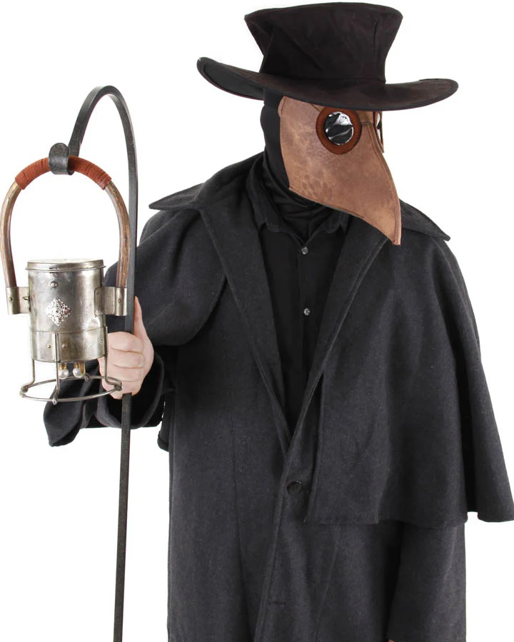 Plague Doctor Deluxe Mask and Hat - Image 2