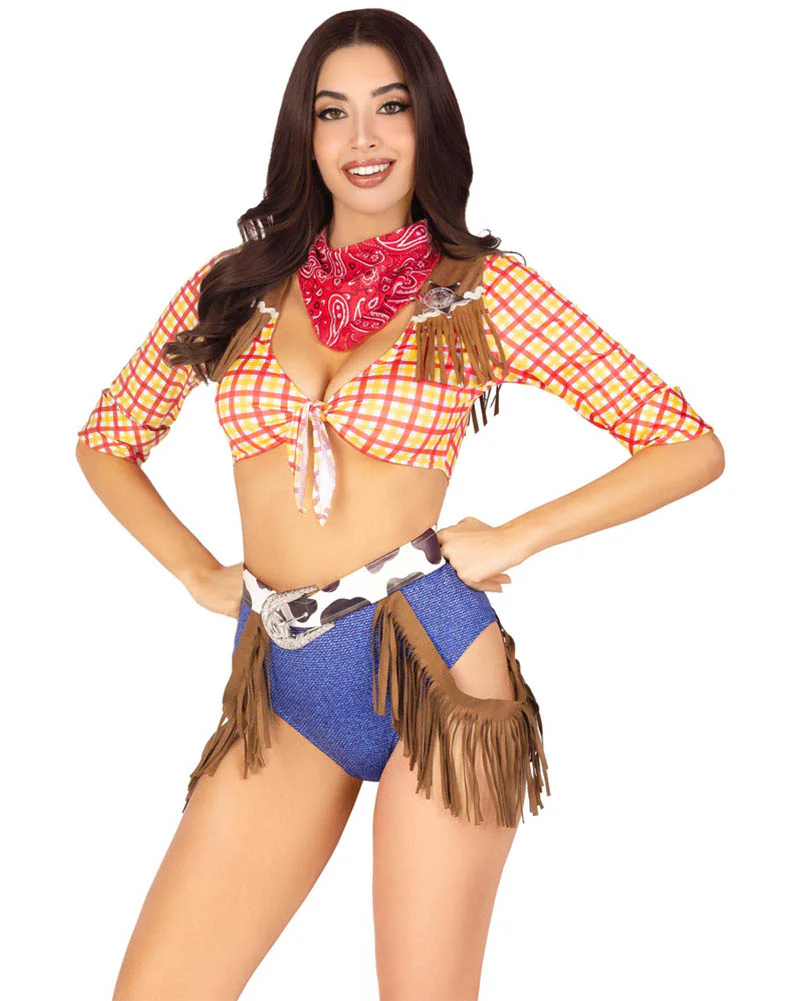 Playful Cowboy Womens Costume - Image 3