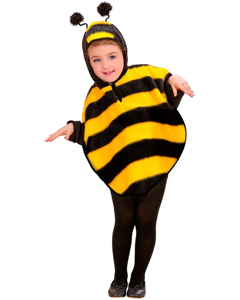 Plush Bee Poncho Toddler Kids Costume
