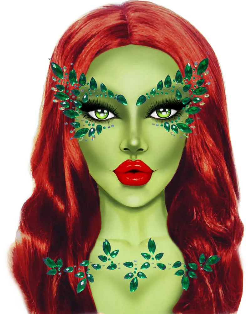 Poison Adhesive Face Jewels Sticker - Image 2