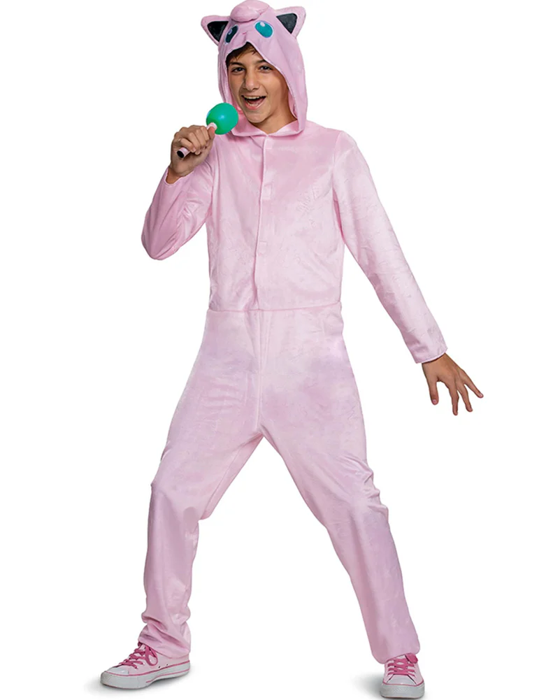 Pokemon Jigglypuff Hooded Classic Jumpsuit Kids Costume - Image 2