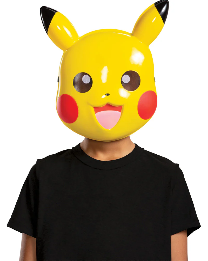 Pokemon Pikachu Kids Half Mask - Image 2
