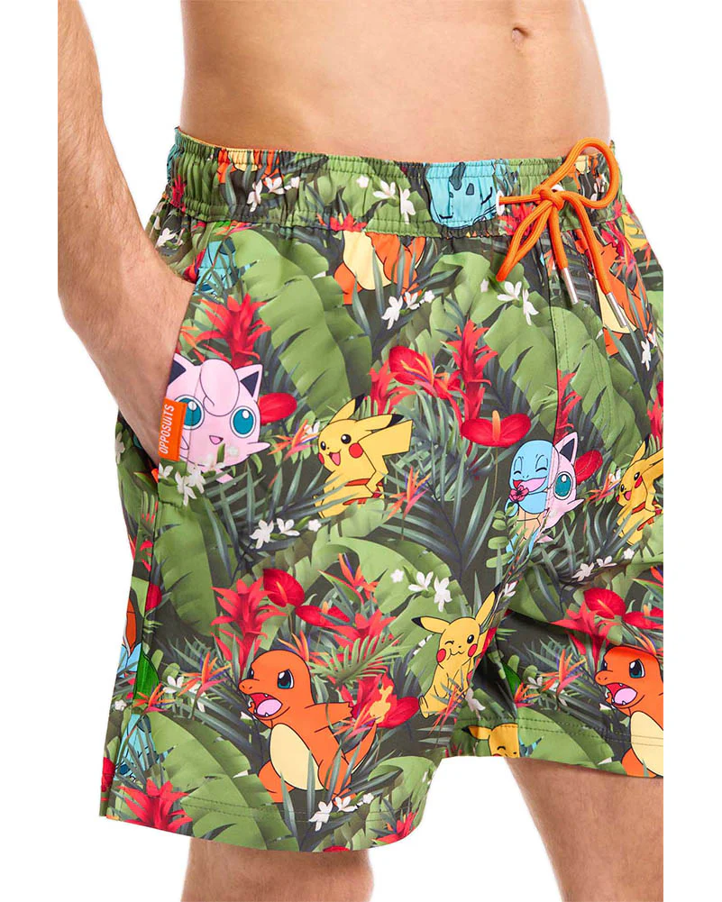 Pokemon Tropical Forest Opposuit Mens Swim Shorts - Image 3