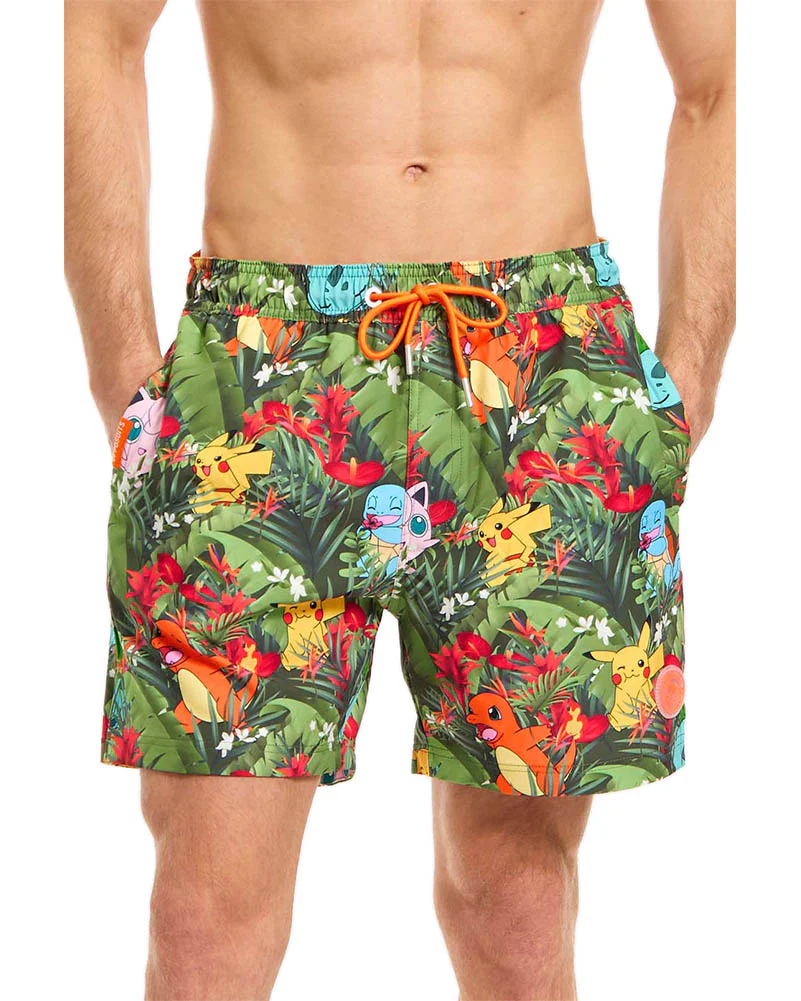 Pokemon Tropical Forest Opposuit Mens Swim Shorts - Image 6
