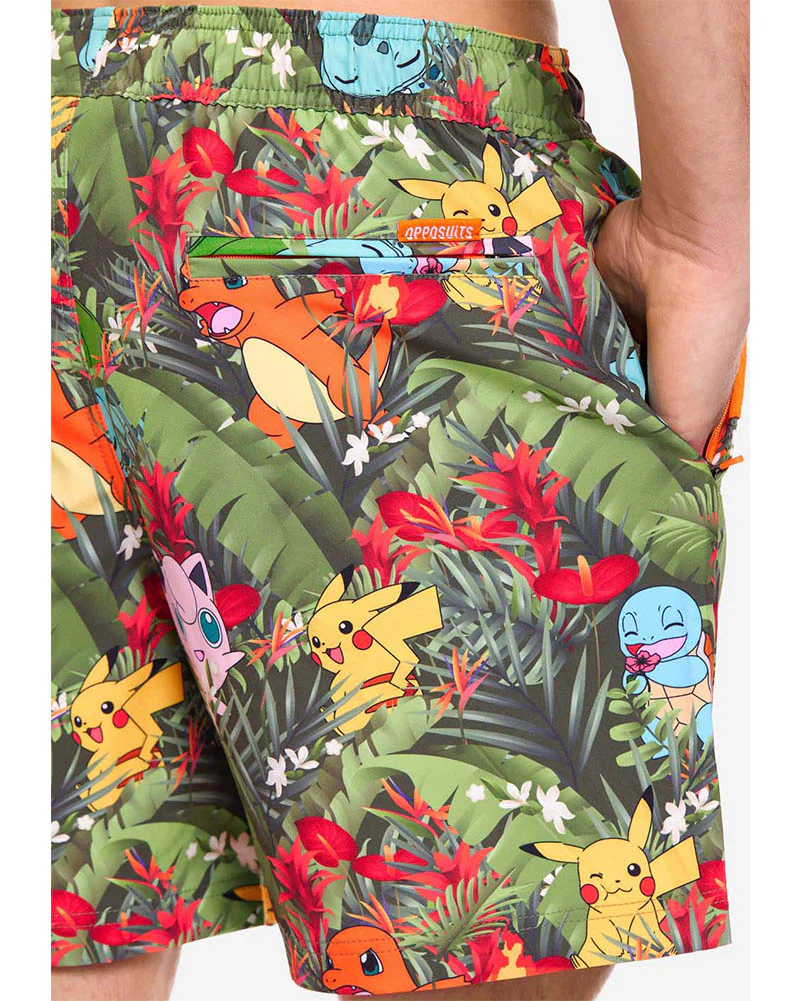 Pokemon Tropical Forest Opposuit Mens Swim Shorts - Image 7