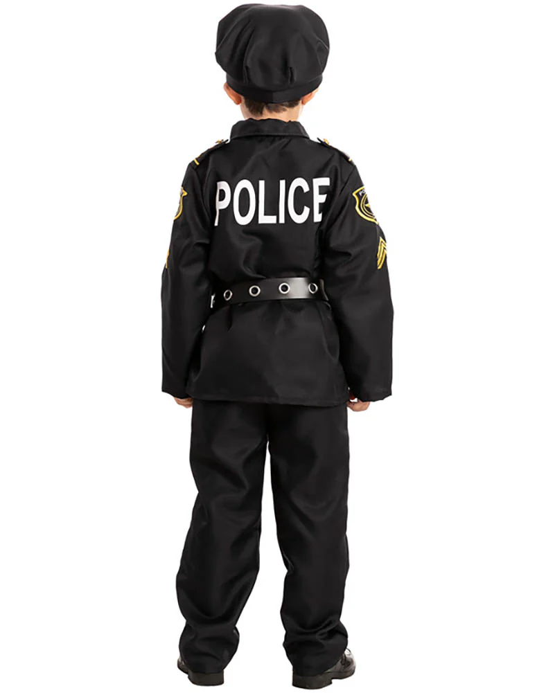 Police Officer Complete Boys Costume - Image 2