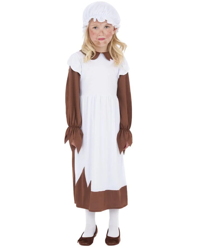 Poor Victorian Girls Costume - Image 2