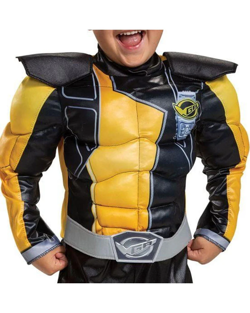 Power Rangers Gold Ranger Beast Morpher Classic Muscle Toddler Costume - Image 3