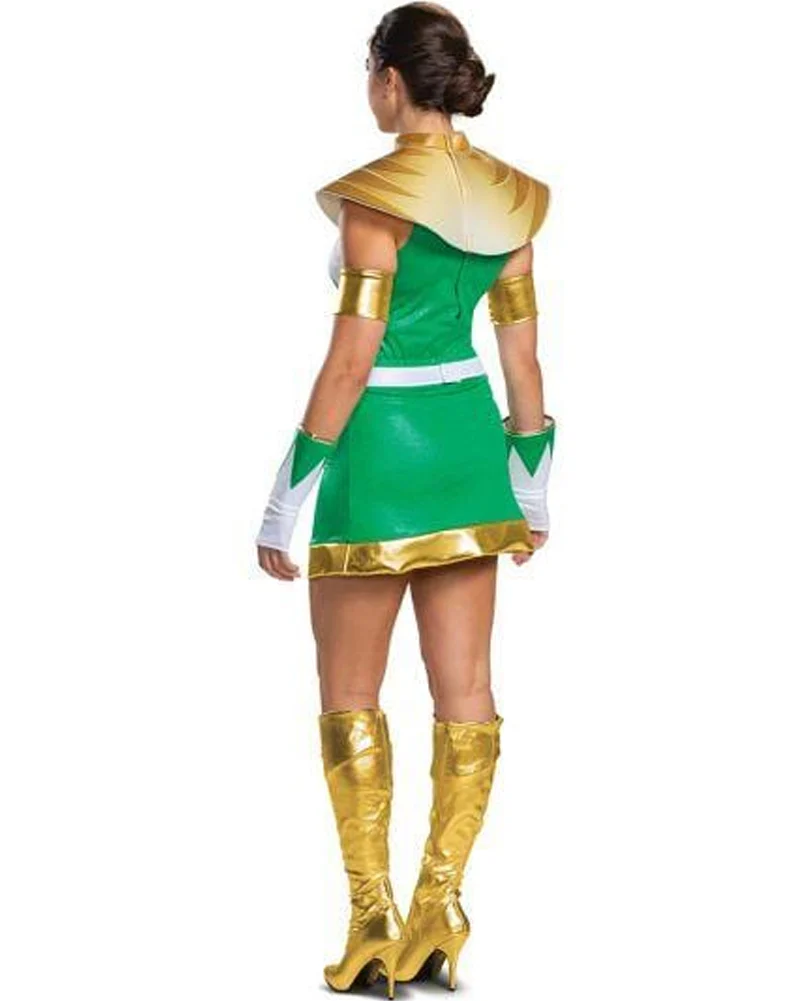 Power Rangers Green Ranger Mighty Morpher Deluxe Womens Costume - Image 2