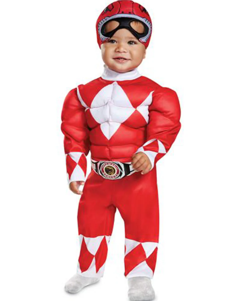 Power Rangers Red Ranger Muscle Toddler Costume - Image 2
