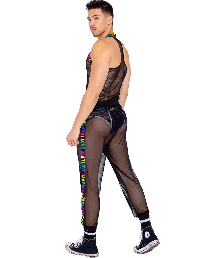 Pride Fishnet Mens Tank Top - Image 3