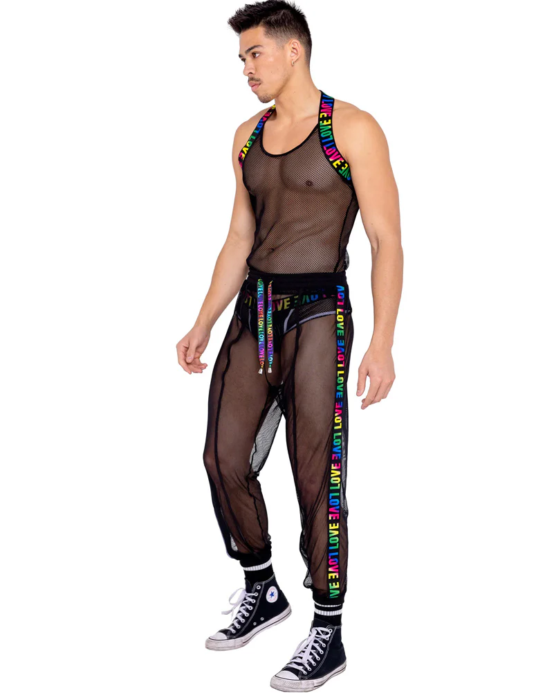 Pride Fishnet Mens Tank Top - Image 4
