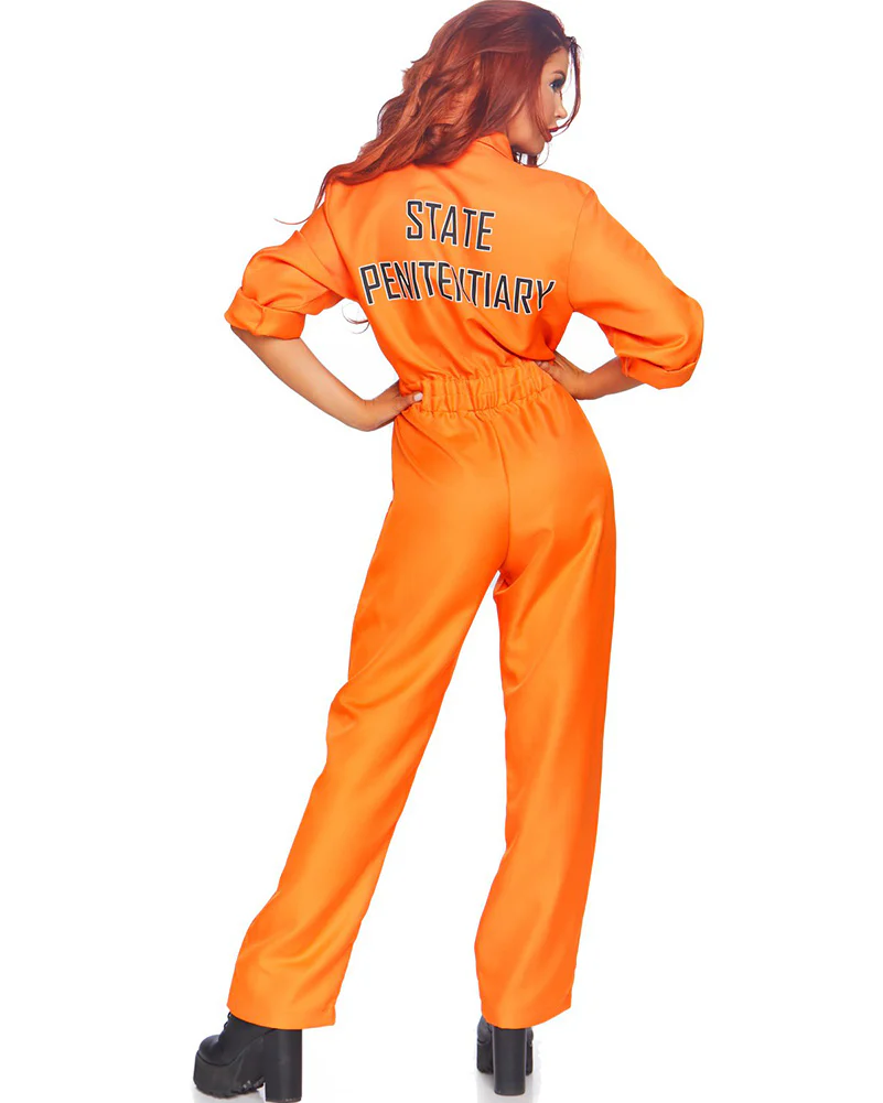 Prisoner Jumpsuit Womens Costume - Image 2