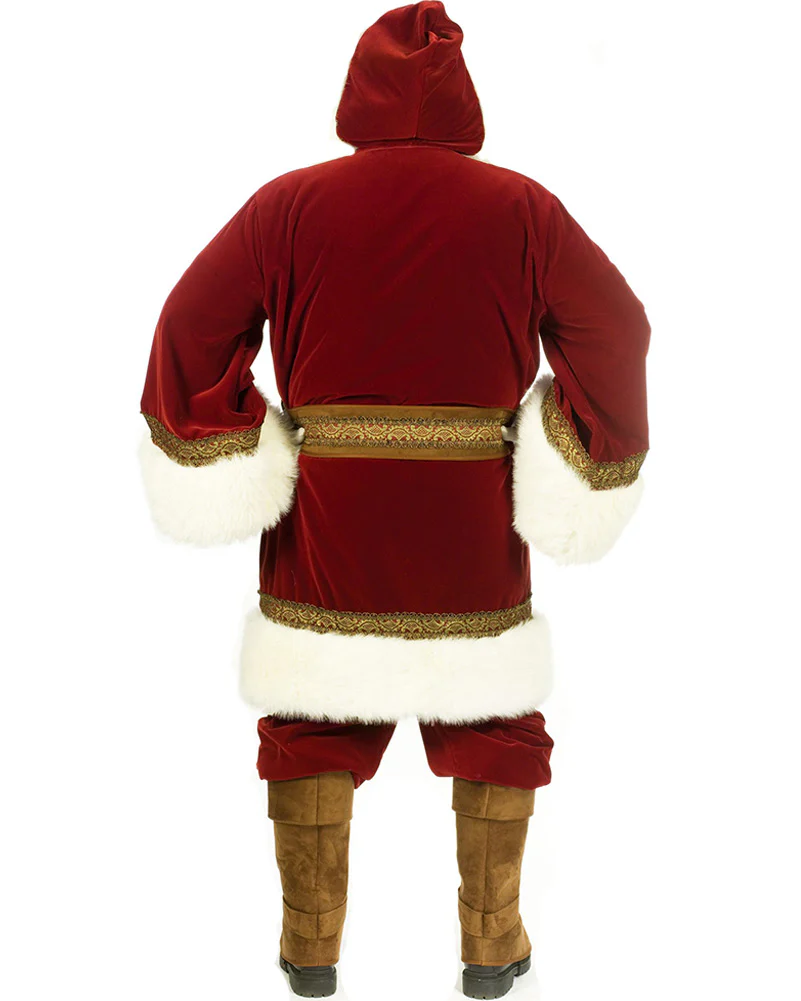 Professional Old Time Santa Plus Size Mens Christmas Costume - Image 3