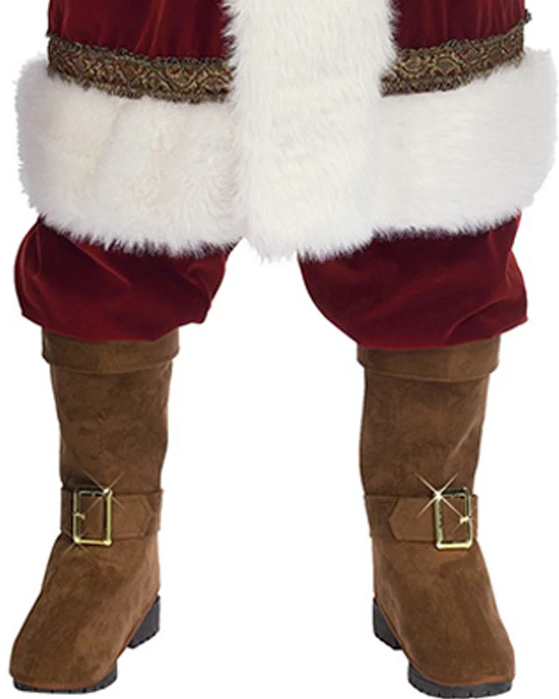 Professional Old Time Santa Plus Size Mens Christmas Costume - Image 6