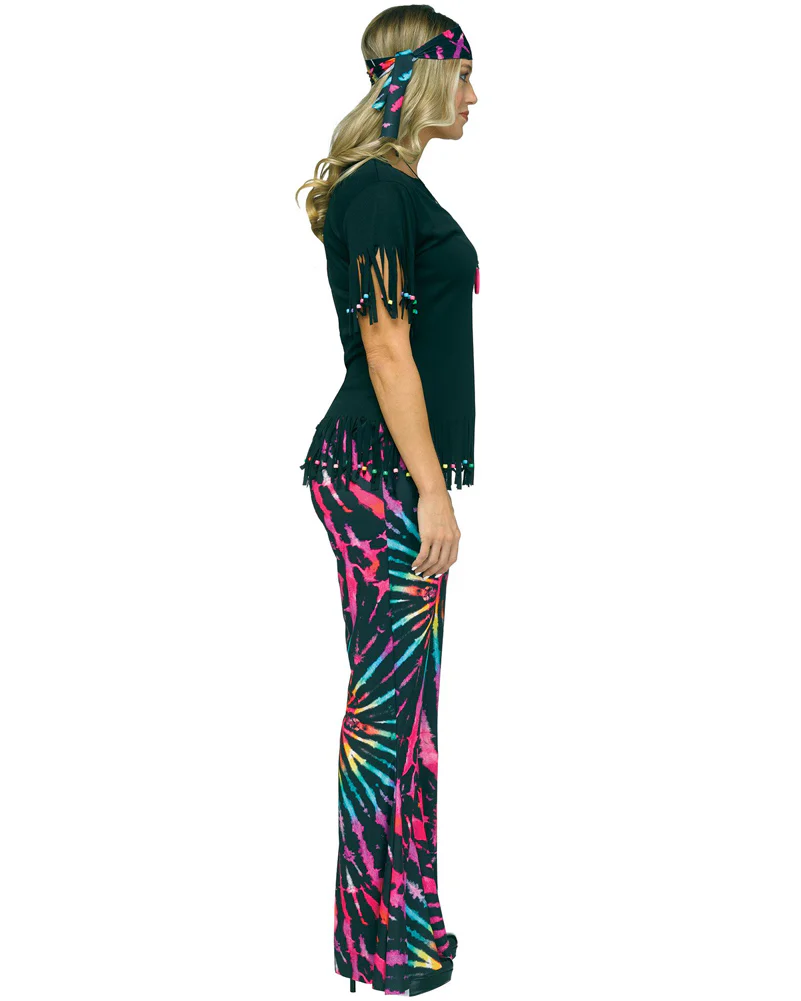 Psychedelic Hippie Womens Costume - Image 4