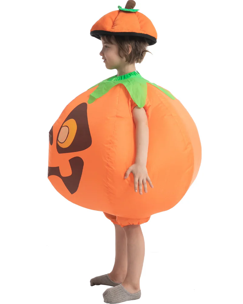 Pumpkin Inflatable Kids Costume - Image 3