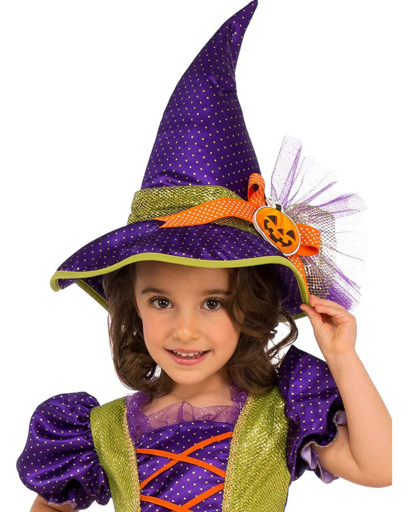 Pumpkin Witch Girls Costume - Image 2