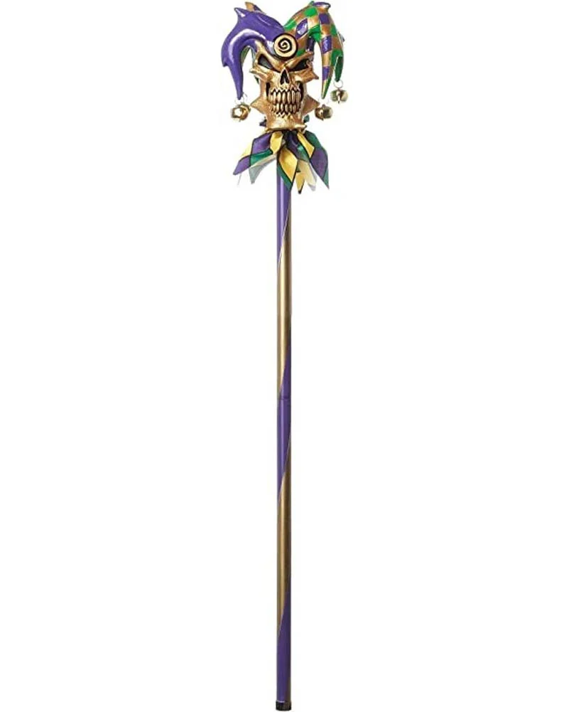 Purple and Green Skull Cane 96cm