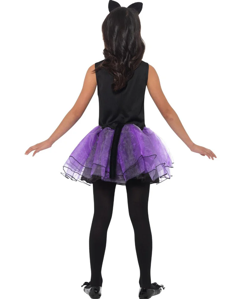 Purple Cat Tutu Dress Girls Costume - Image 4