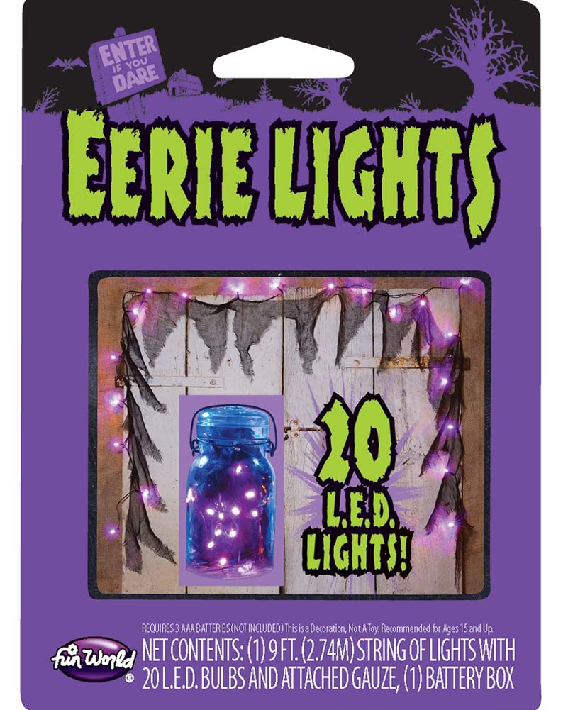Purple Eerie LED String Lights 2.7m - Image 4