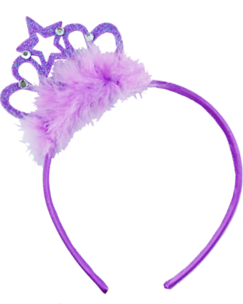 Purple Fairy Girls Tutu Wand and Headband Set - Image 3