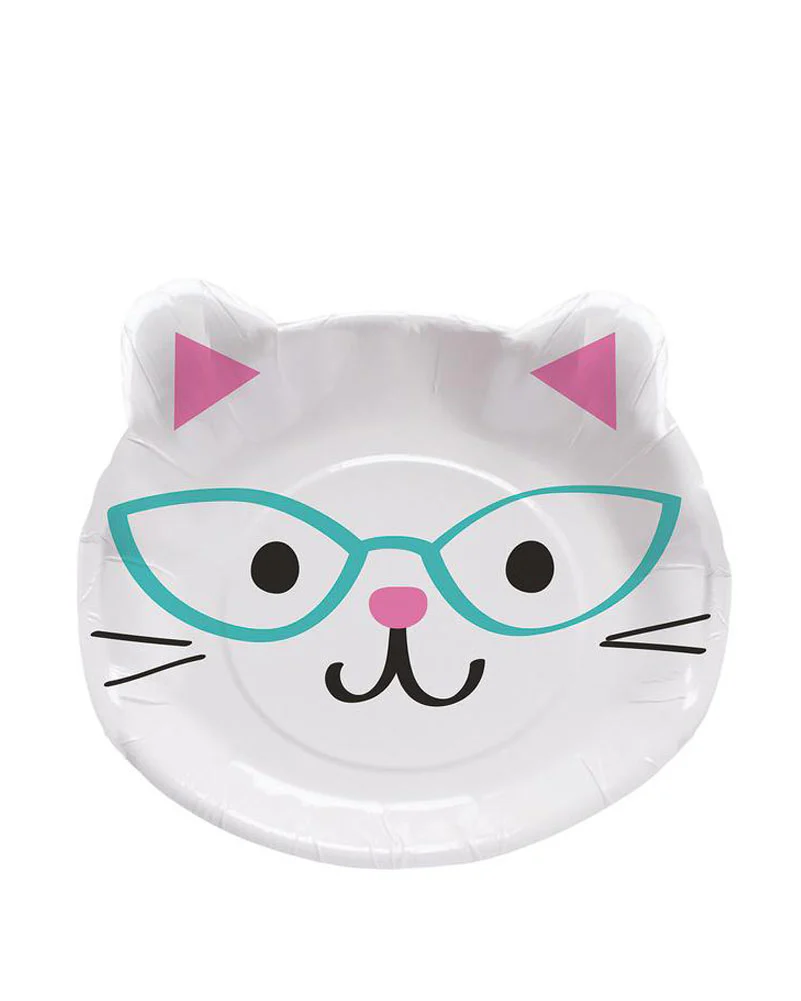 Purrfect Party 20cm Plates Pack of 8 - Image 3
