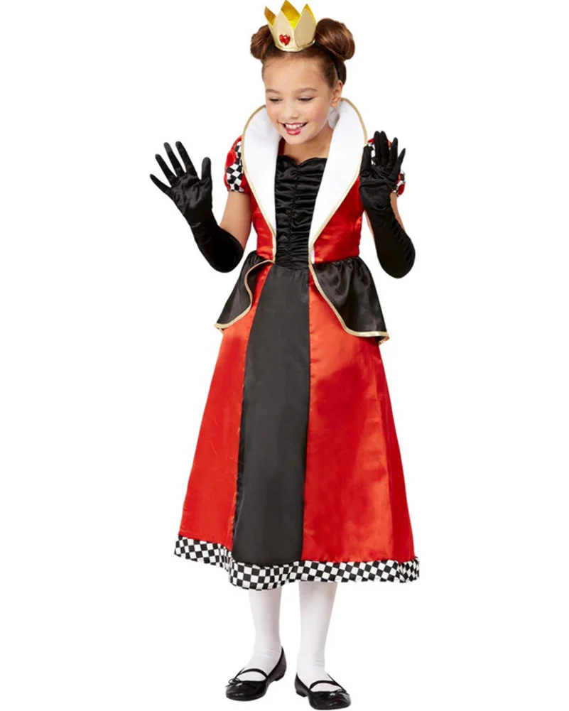 Elegant Queen of Hearts Girls Book Week Costume - Image 2