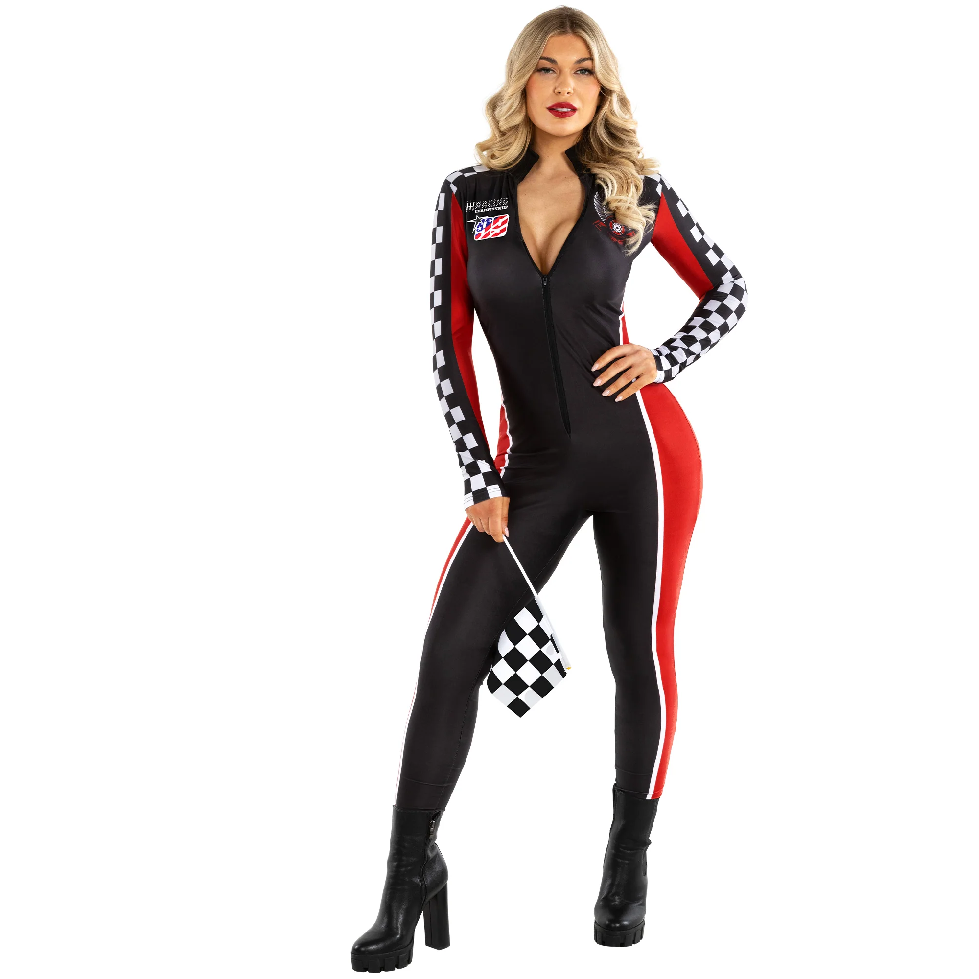 Racer Bodysuit Womens Costume Size 16-18