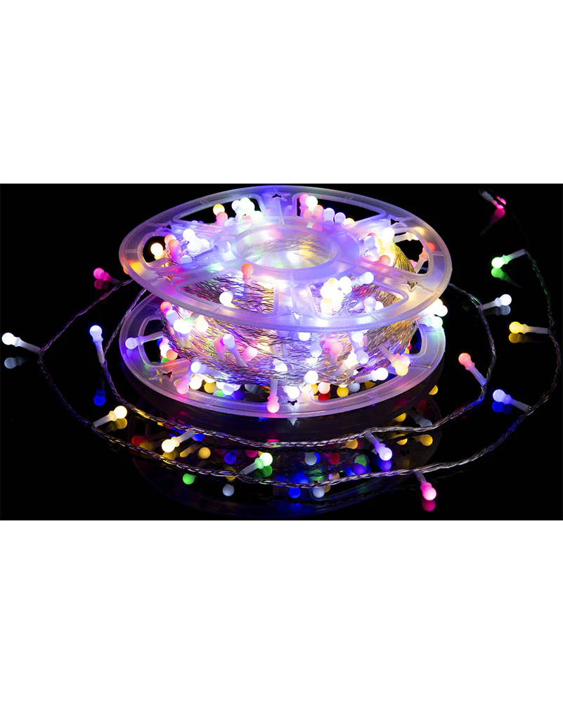 Rainbow Berry Lights 400 Piece LED Christmas Lights on Reel - Image 3