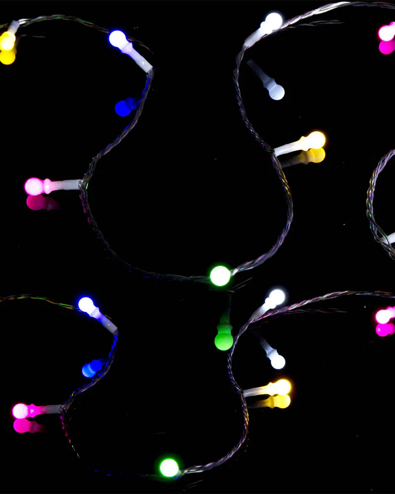 Rainbow Berry Lights 400 Piece LED Christmas Lights on Reel - Image 9