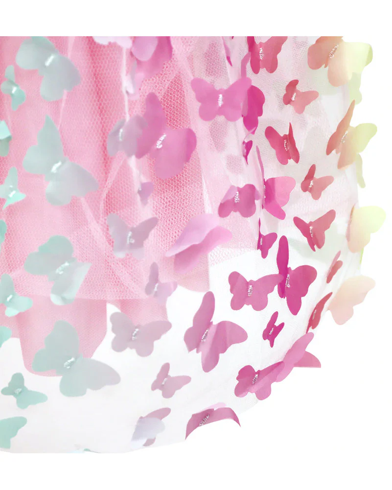 Rainbow Butterfly Party Dress Girls Costume - Image 6