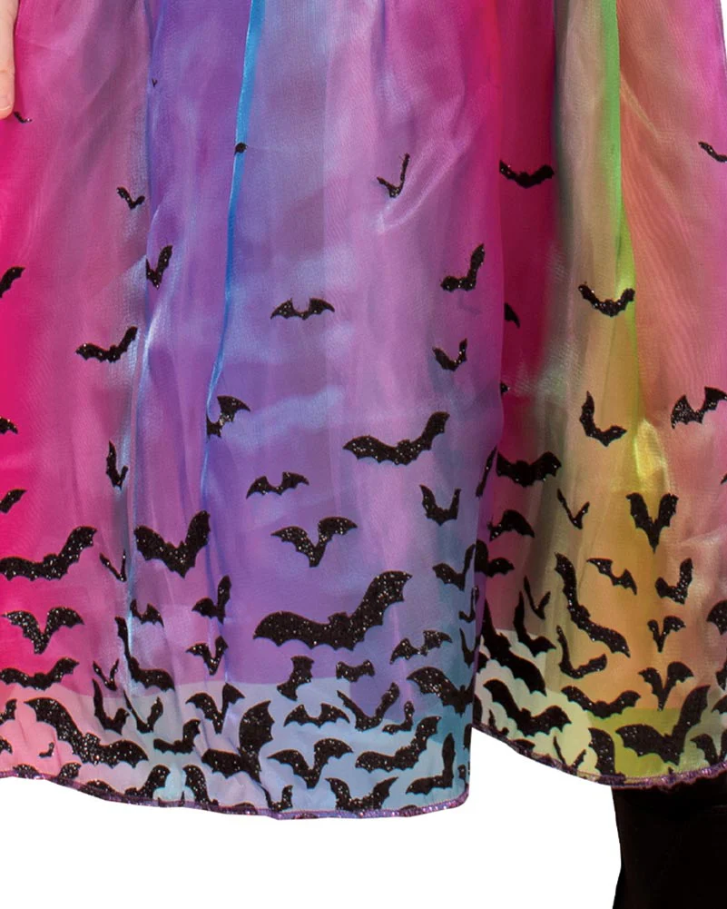 Rainbow Colour Magic Witch Deluxe Girls Book Week Costume - Image 2