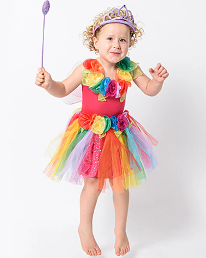Enchanted Fairy Rainbow Dress Girls Book Week Costume - Image 4