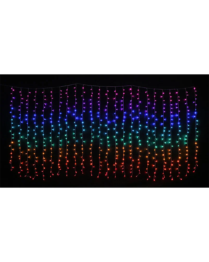 Rainbow LED Flashing Curtain 3.6m - Image 3