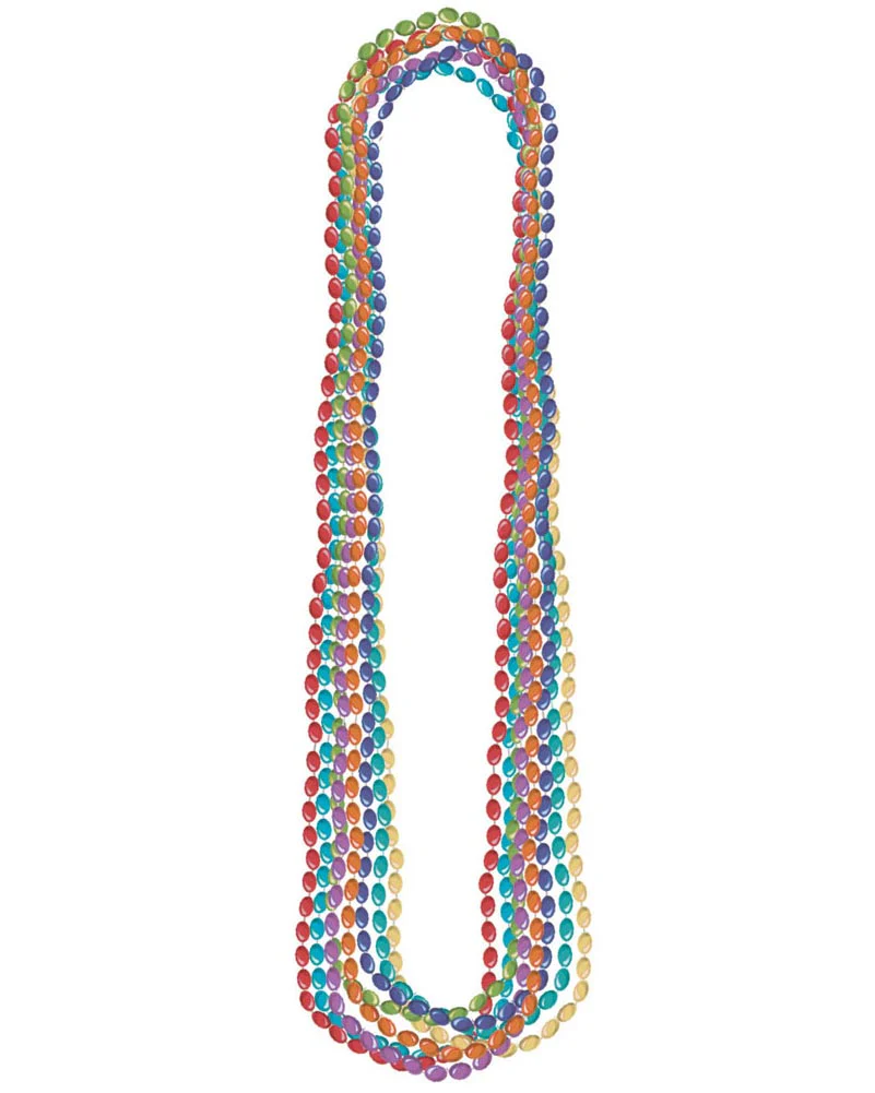 Rainbow Metallic Necklaces Pack of 8