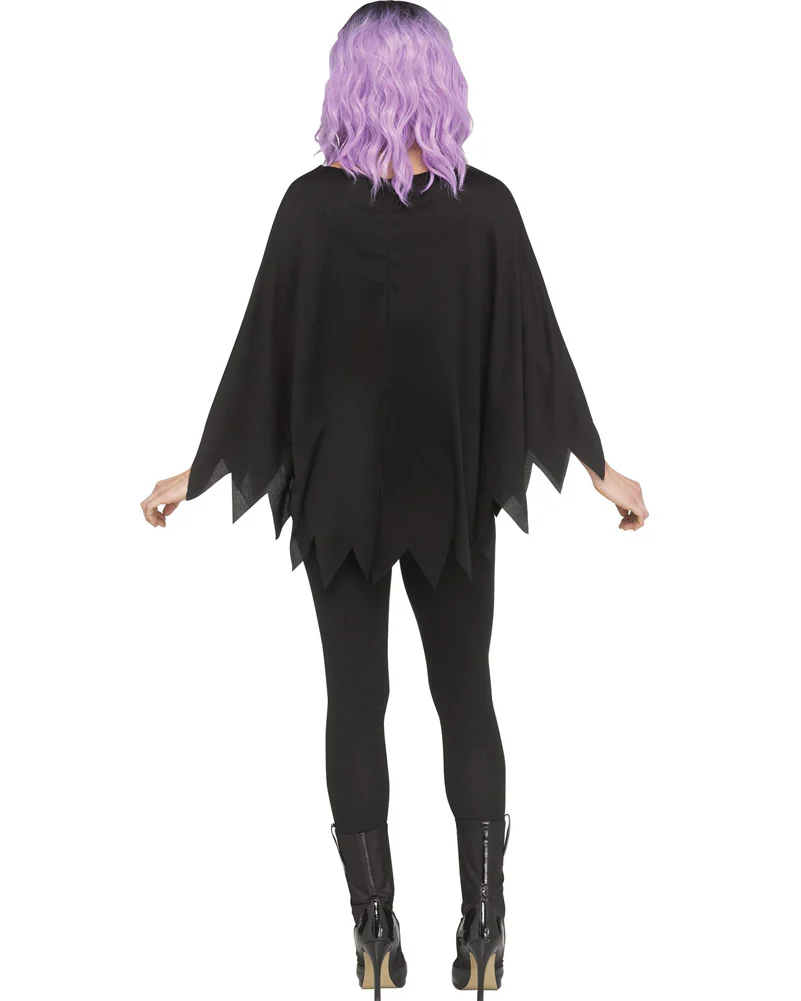 Rainbow Skeleton Poncho Womens Costume - Image 4
