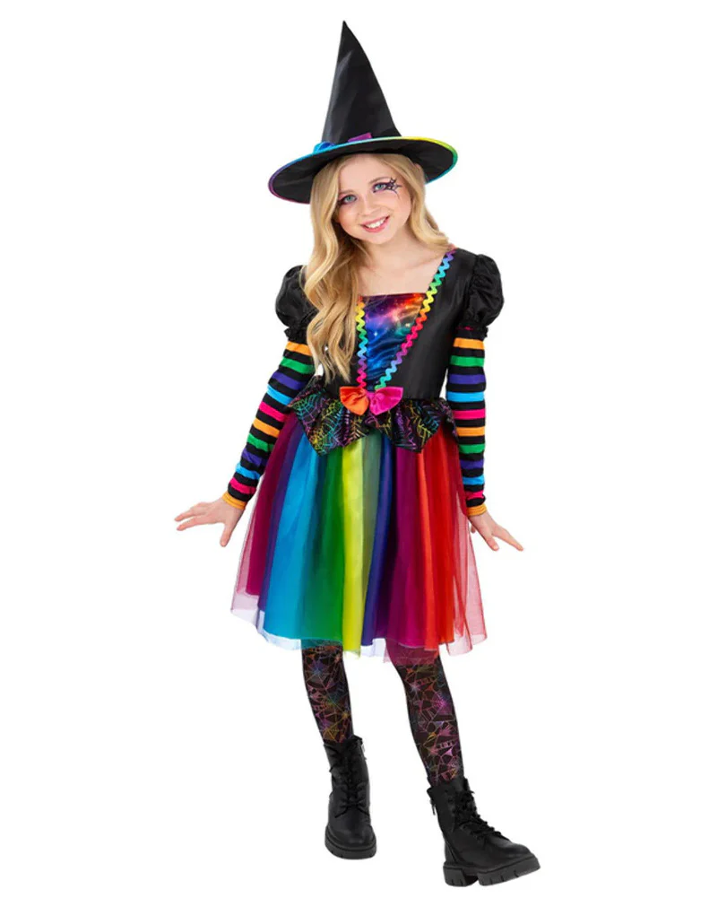 Rainbow Witch Deluxe Girls Book Week Costume