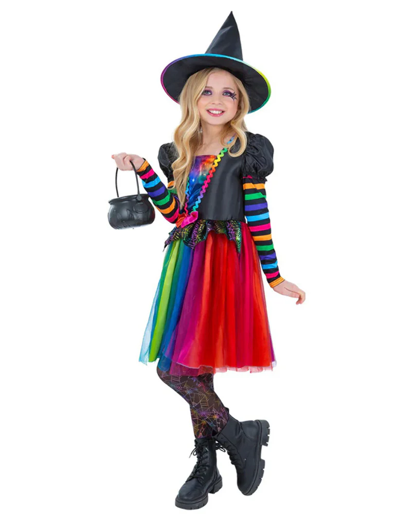Rainbow Witch Deluxe Girls Book Week Costume - Image 2