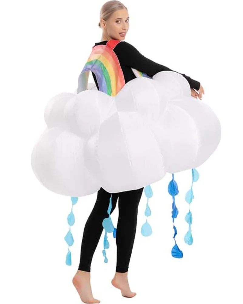 Raining Rainbow Cloud Inflatable Adult Costume - Image 2