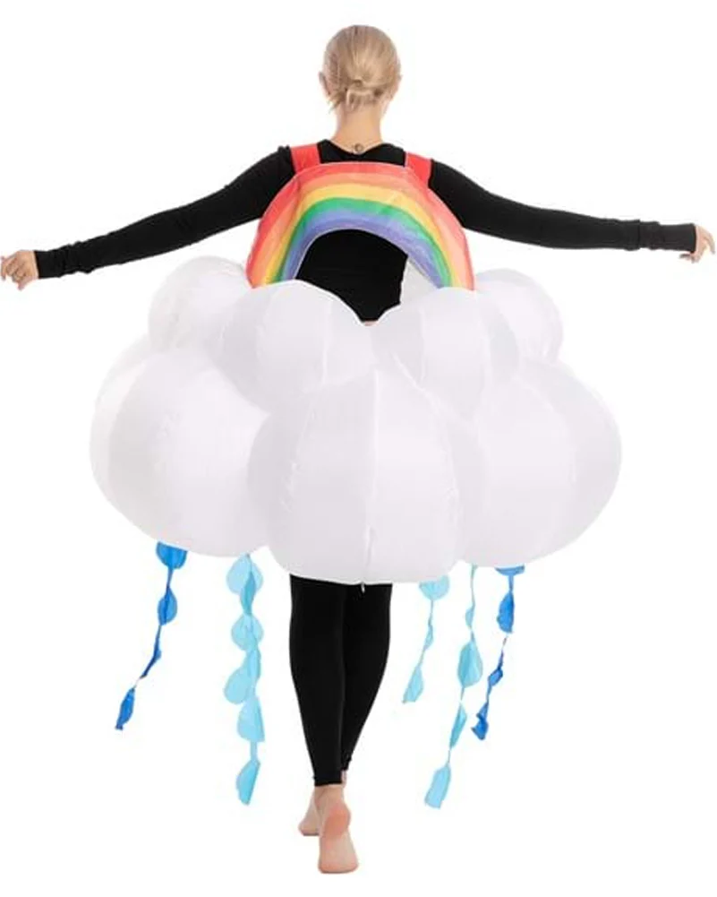 Raining Rainbow Cloud Inflatable Adult Costume - Image 3