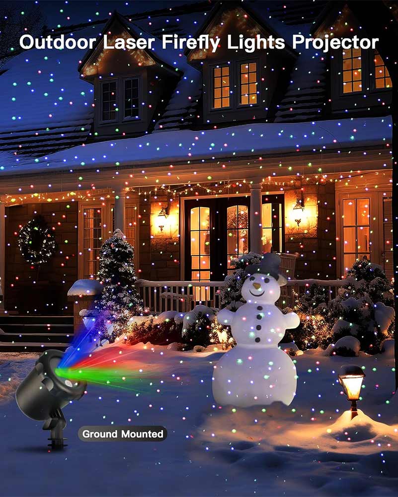 Red Green and Blue Dots Motion Laser Light with Remote Control - Image 12