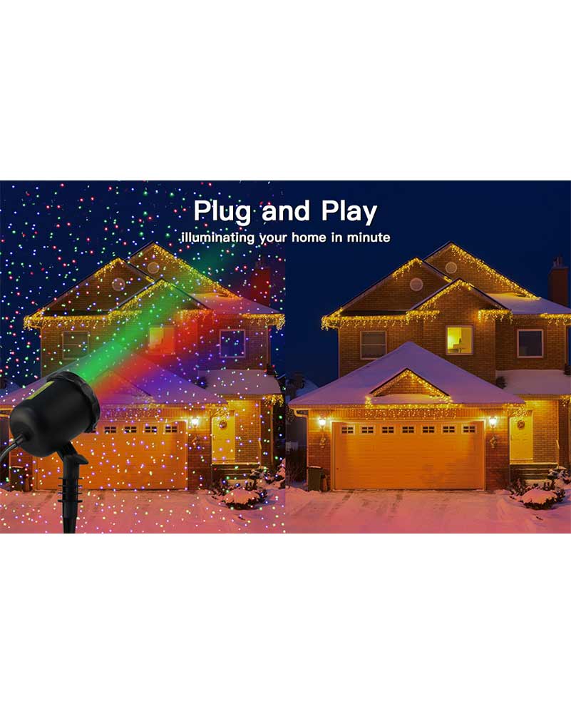 Red Green and Blue Dots Motion Laser Light with Remote Control - Image 3