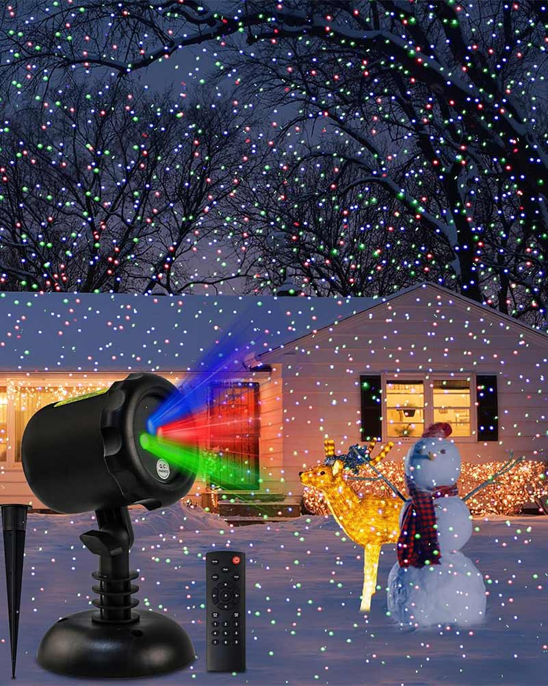 Red Green and Blue Dots Motion Laser Light with Remote Control - Image 7