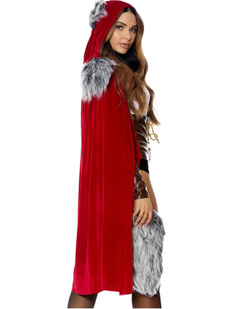 Red Haute Riding Hood Womens Costume - Image 3